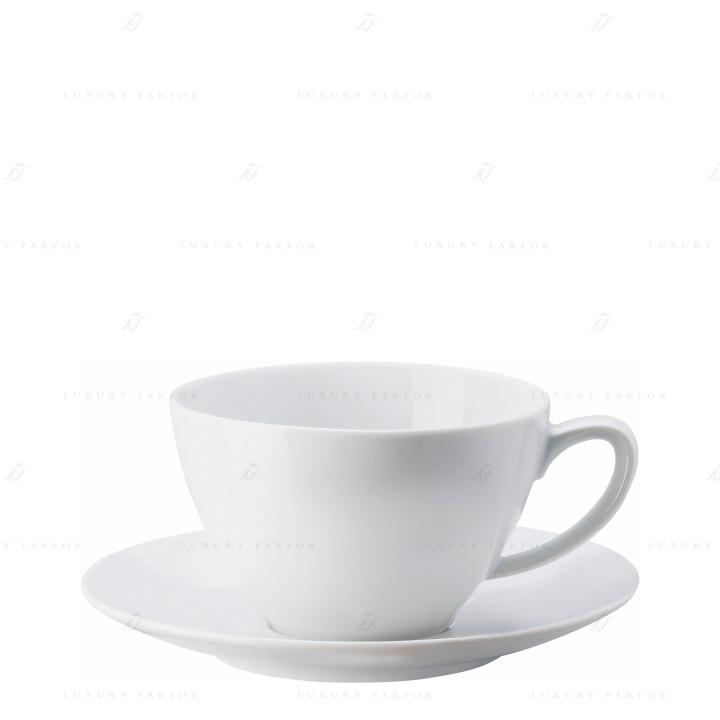 Чашка Café au Lait с блюдцем 0,44л коллекции Mesh бренда Rosenthal