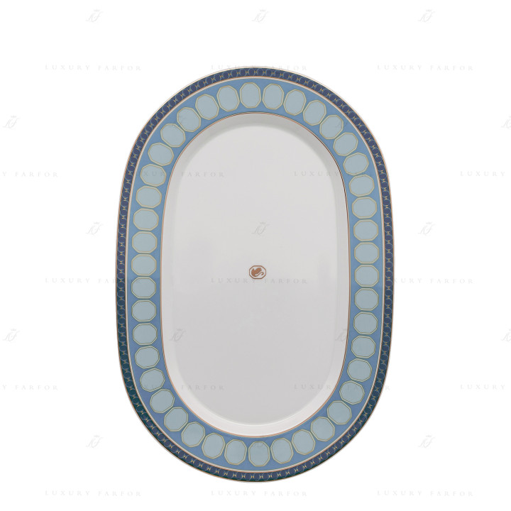 Блюдо овальное 40см коллекции Signum by Swarovski 