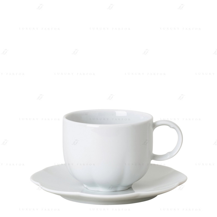 Чашка с блюдцем 0,3л коллекции Sonetto Bianco бренда Rosenthal