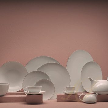 Чайный сервиз на 6 персон коллекции TAC Platin бренда Rosenthal