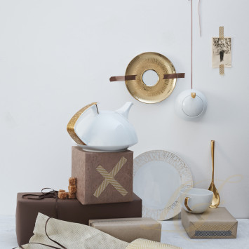 Чайный сервиз на 6 персон коллекции TAC Skin Gold бренда Rosenthal