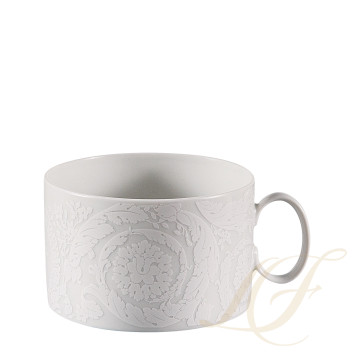 Чашка чайная с блюдцем 0,2л коллекции Barocco 92 Bianco бренда Rosenthal Versace