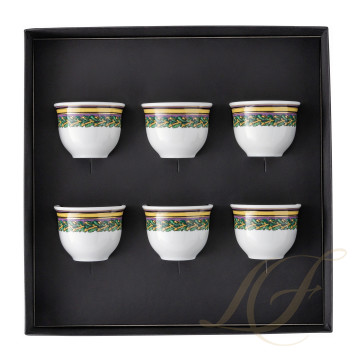 Набор из 6 кружек 0,08л коллекции Barocco Mosaic бренда Rosenthal Versace
