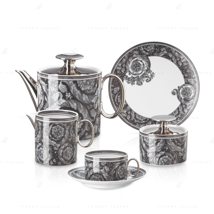 Чайный сервиз на 6 персон коллекции Barocco бренда Rosenthal Versace