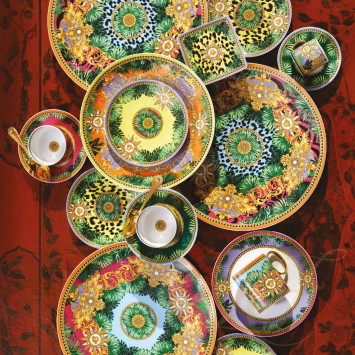 Кофейный сервиз на 6 персон коллекции Jungle Animalier бренда Rosenthal Versace