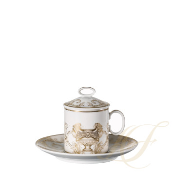 Чашка эспрессо с блюдцем и крышкой 0,1л коллекции La Coupe des Dieux бренда Rosenthal Versace