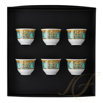Набор из 6 кружек 0,08л коллекции La Scala del Palazzo - Verde бренда Rosenthal Versace