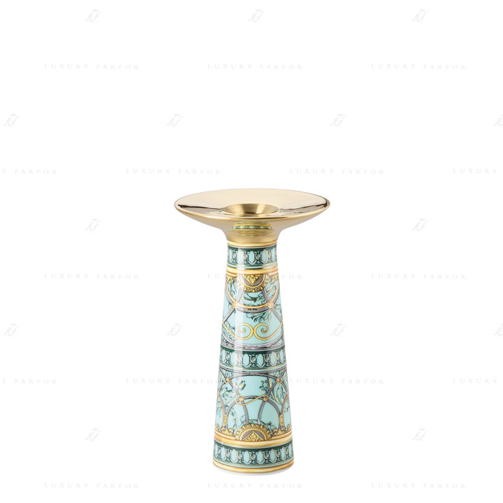 Ваза/подсвечник 18см коллекции La Scala del Palazzo - Verde бренда Rosenthal Versace