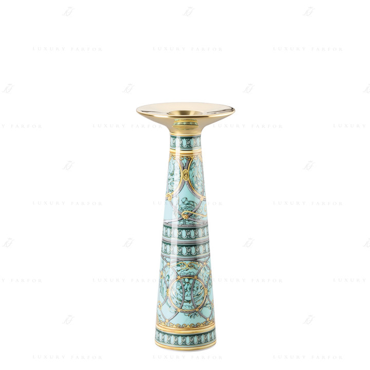 Ваза/подсвечник 25см коллекции La Scala del Palazzo - Verde бренда Rosenthal Versace
