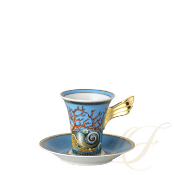 Чашка кофейная с блюдцем 0,18л коллекции Les Trésors de la Mer бренда Rosenthal Versace