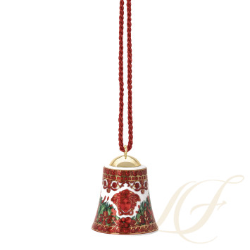 Фарфоровый колокольчик 7см коллекции Love Baroque Holiday бренда Rosenthal Versace
