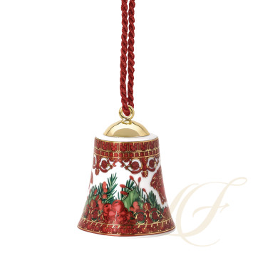 Фарфоровый колокольчик 7см коллекции Love Baroque Holiday бренда Rosenthal Versace