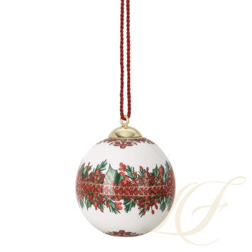 Фарфоровый шар 7,5см коллекции Love Baroque Holiday бренда Rosenthal Versace