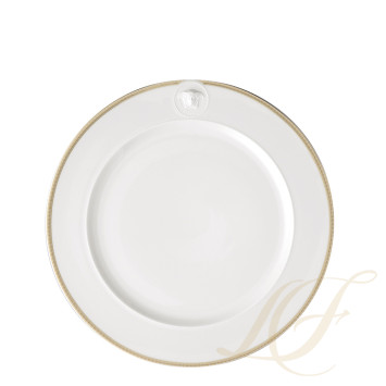 Тарелка подстановочная 30см коллекции Medaillon Meandre D'or бренда Rosenthal Versace