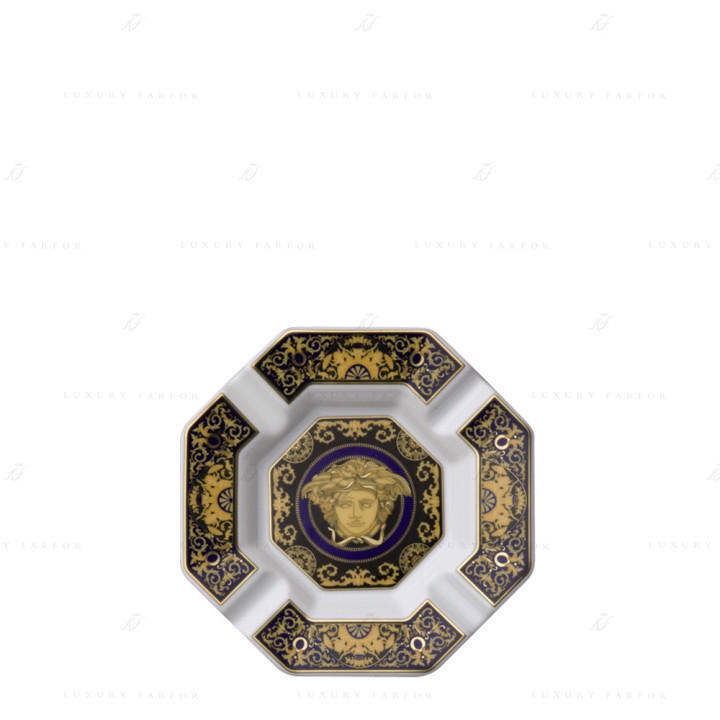 Пепельница 14см коллекции Medusa blue бренда Rosenthal Versace