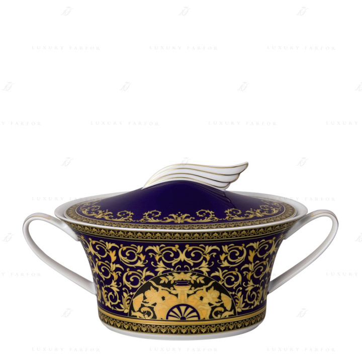 Рагушница 1,60л коллекции Medusa blue бренда Rosenthal Versace