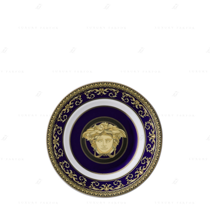 Тарелка настенная 18см коллекции Medusa blue бренда Rosenthal Versace