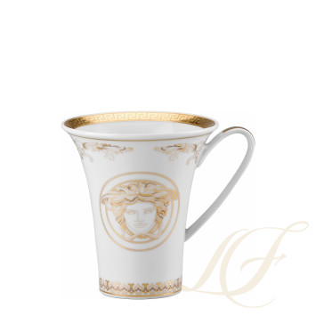 Чашка кофейная с блюдцем 0,18л коллекции Medusa Gala Gold бренда Rosenthal Versace