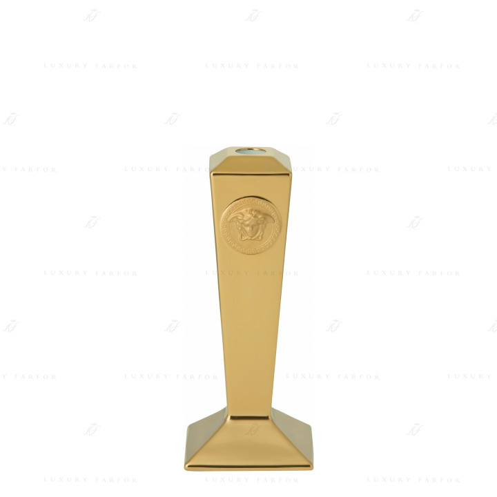 Подсвечник 24см коллекции Medusa gold бренда Rosenthal Versace