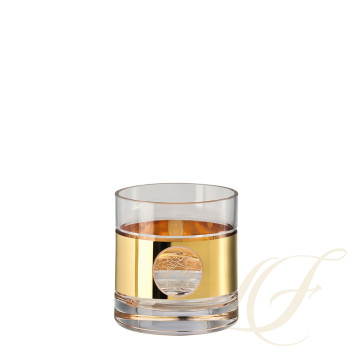 Стакан для виски Double Old Fashioned 0,41л коллекции Medusa Madness Oro бренда Rosenthal Versace