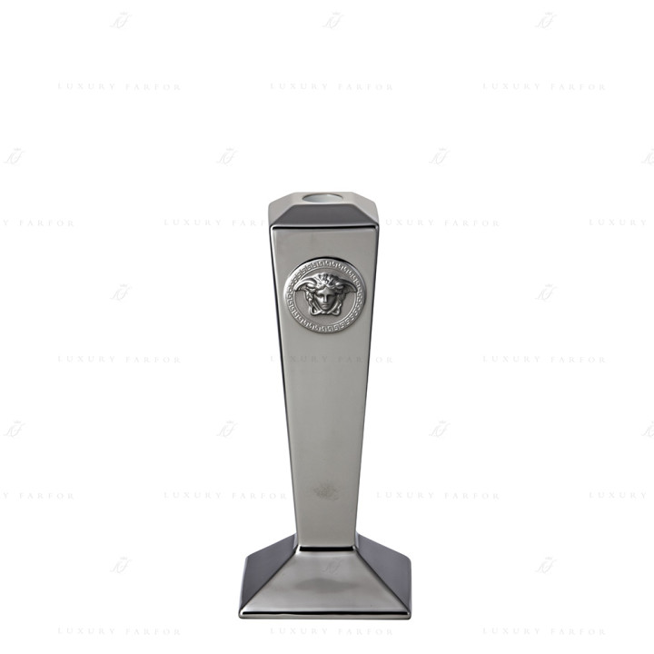 Подсвечник 24см коллекции Medusa platin бренда Rosenthal Versace