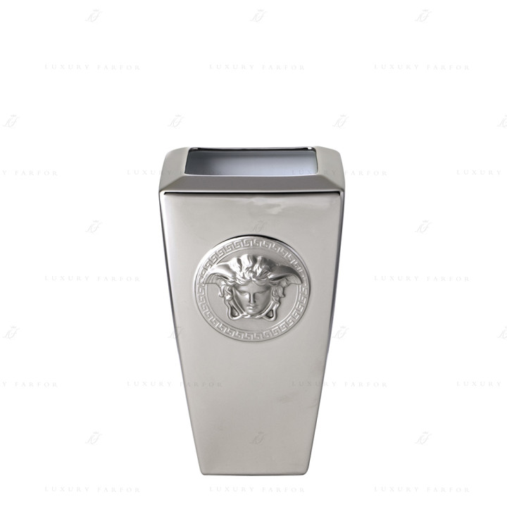 Ваза 24см коллекции Medusa platin бренда Rosenthal Versace