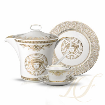 Столовый сервиз на 6 персон, 20 предметов коллекции Medusa Gala бренда Rosenthal Versace