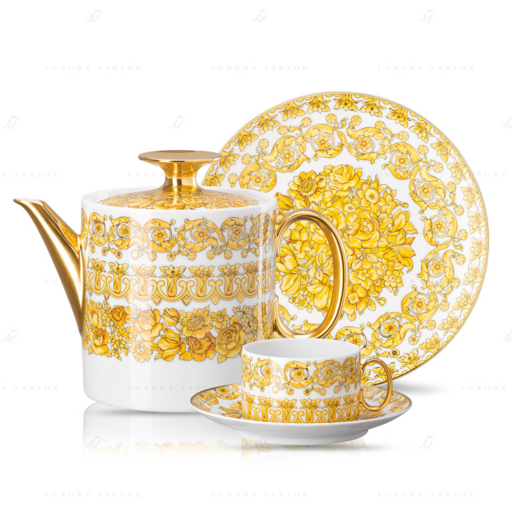 Кофейный сервиз на 6 персон, 21 предмет коллекции Medusa Rhapsody бренда Rosenthal Versace