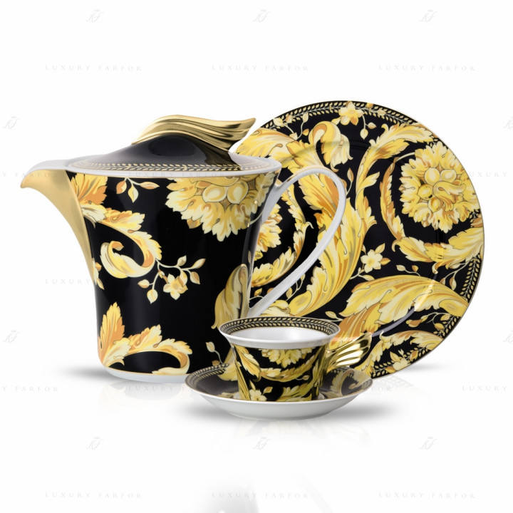 Чайный сервиз на 6 персон, 21 предмет коллекции Vanity бренда Rosenthal Versace