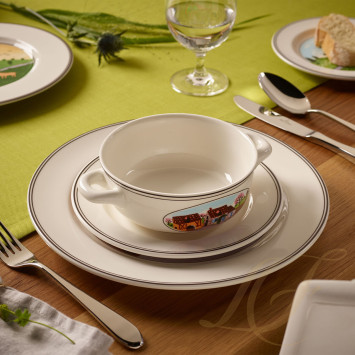 Чаша суповая с блюдцем 0,33л коллекции Design Naif бренда VB