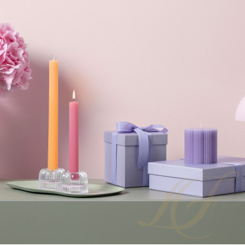 Свеча 15см, 2шт. коллекции Fleur бренда VB