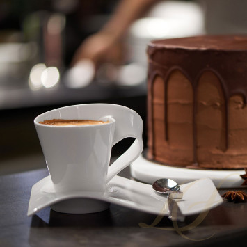 Блюдце для чашки эспрессо 17см коллекции New Wave Caffè бренда VB
