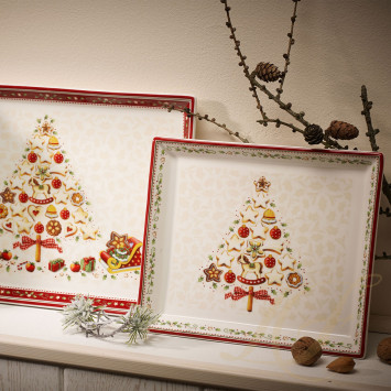 Блюдо для выпечки прямоугольное 27x22,5см коллекции Winter Bakery Delight бренда VB