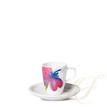 Чашка эспрессо с блюдцем 0,07л коллекции Artesano Flower Art бренда VB