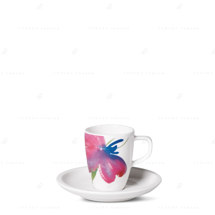Чашка эспрессо с блюдцем 0,07л коллекции Artesano Flower Art бренда VB