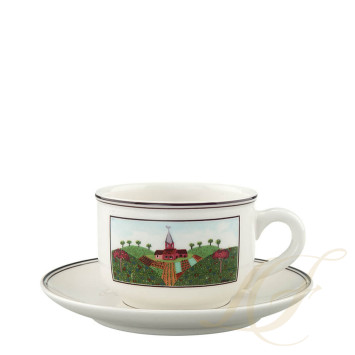 Чашка чайная с блюдцем 0,18л коллекции Design Naif бренда VB