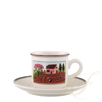 Чашка кофейная с блюдцем 0,16л коллекции Design Naif бренда VB