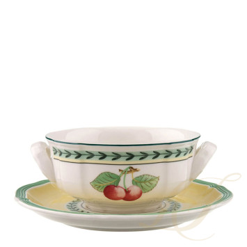 Чаша суповая с блюдцем 0,24л коллекции French Garden 