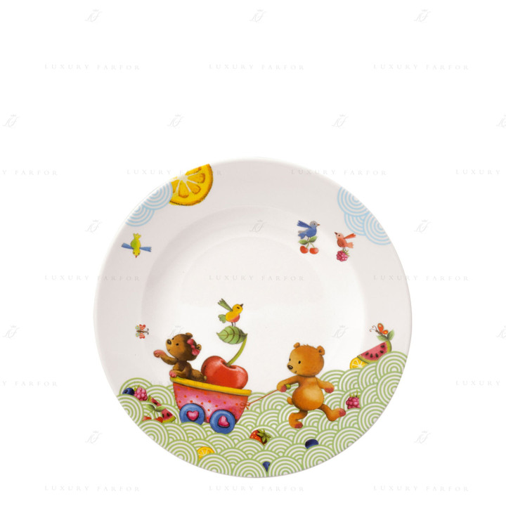 Тарелка детская 21,5см коллекции Hungry as a Bear бренда VB
