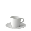 Чашка кофейная с блюдцем 0,16л коллекции Manufacture Rock Blanc бренда VB