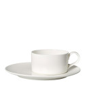 Чашка чайная с блюдцем 0,15л коллекции MetroChic Blanc бренда VB