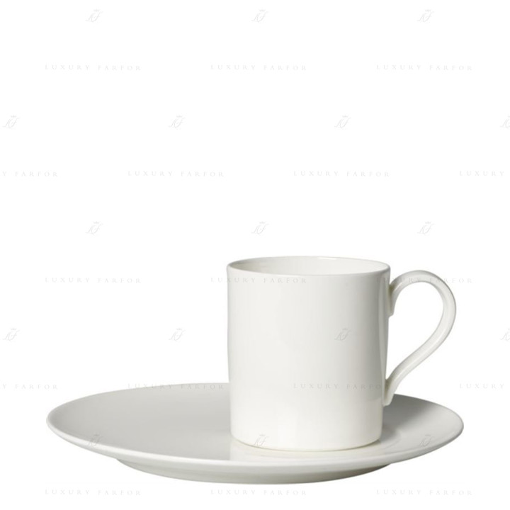 Чашка кофейная с блюдцем 0,17л коллекции MetroChic Blanc бренда VB