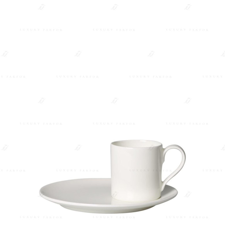 Чашка эспрессо с блюдцем 0,06л коллекции MetroChic Blanc бренда VB