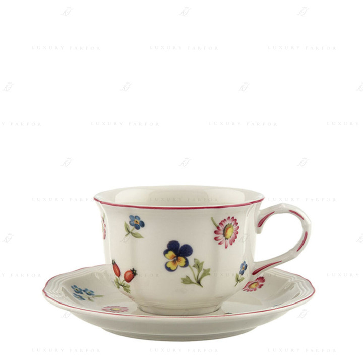 Чашка чайная с блюдцем 0,13л коллекции Petite Fleur бренда VB