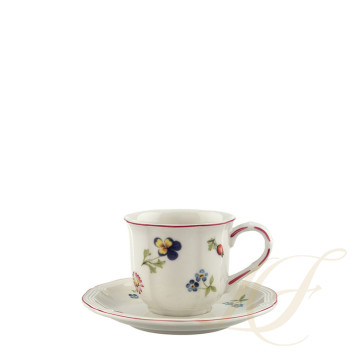 Чашка эспрессо с блюдцем 0,08л коллекции Petite Fleur бренда VB