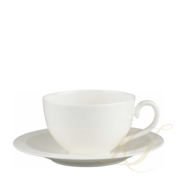Чашка для завтрака с блюдцем 0,31л коллекции White Pearl бренда VB