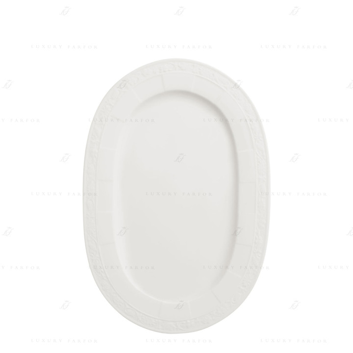 Блюдо овальное 35см коллекции White Pearl бренда VB