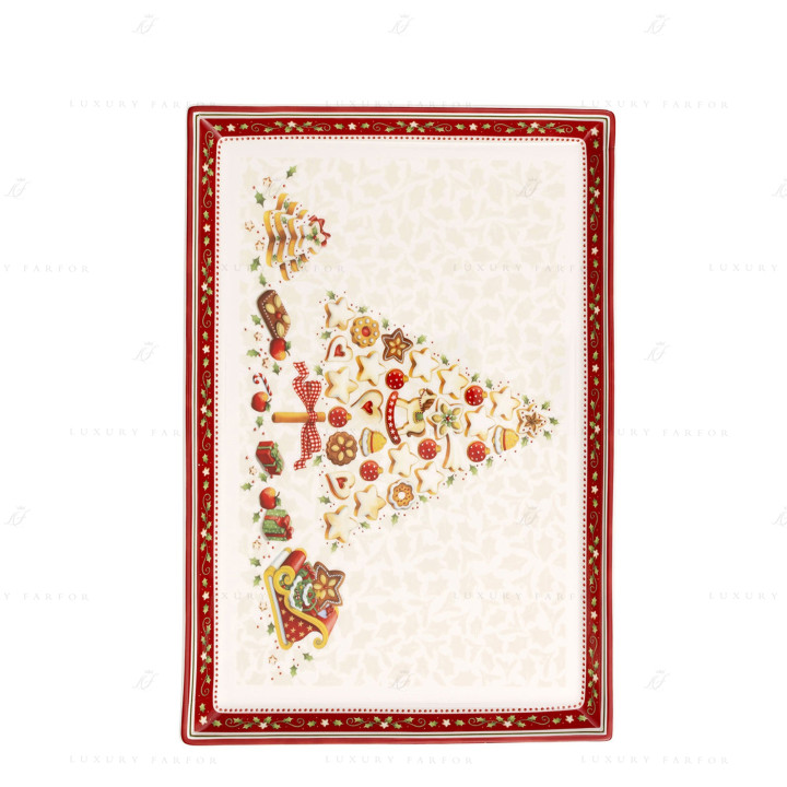 Блюдо для выпечки прямоугольное 39x26,5см коллекции Winter Bakery Delight бренда VB