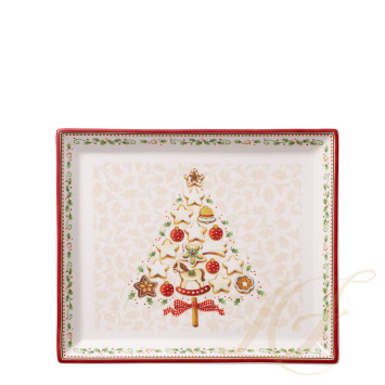 Блюдо для выпечки прямоугольное 27x22,5см коллекции Winter Bakery Delight бренда VB