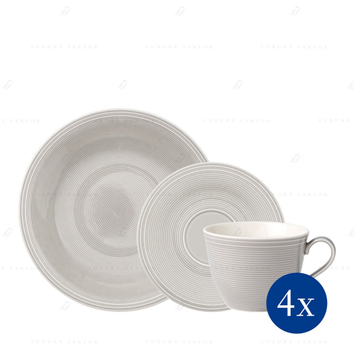 Набор из 12 предметов  коллекции Color Loop Stone бренда Villeroy & Boch